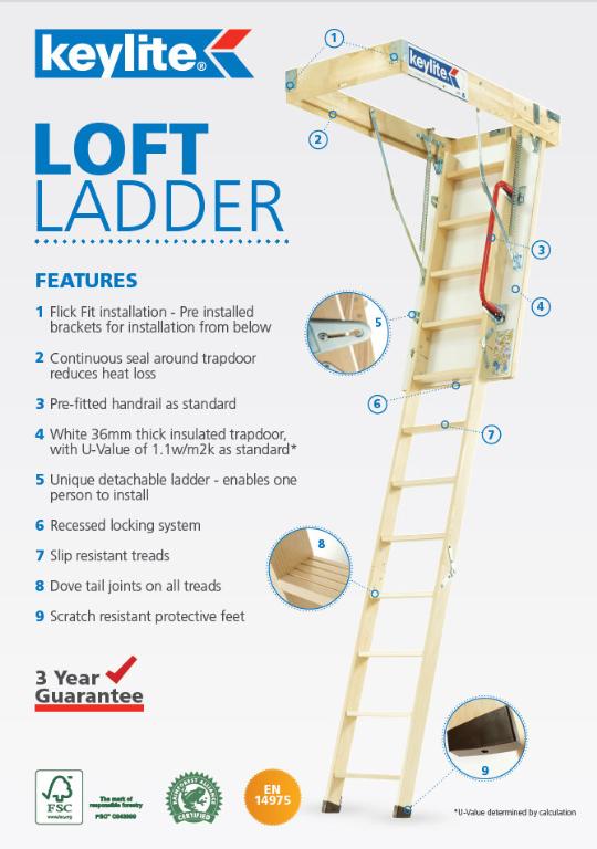 Keylite Timber Loft Ladder