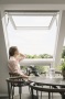 VELUX® Electric Top Hung White Polyurethane Finish Roof Window GPU