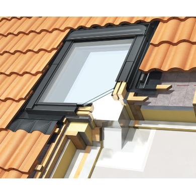 Keylite Centre Pivot Integral Blind Timber Roof Window I-CP