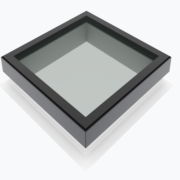 Loft Shop Fixed Flat Glass with 150mm PVC Em-Glaze Vertical Upstand