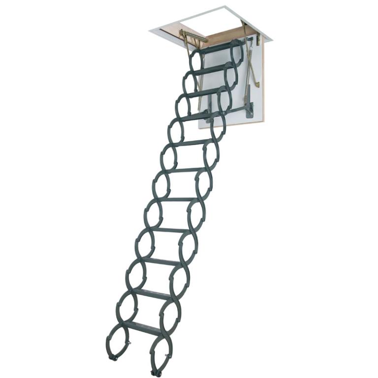 Concertina Loft Ladder Complete with Hatch and Frame