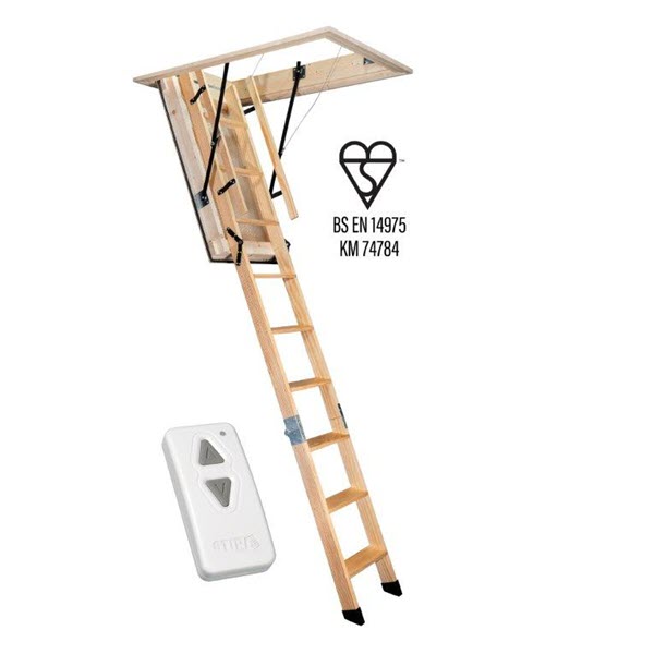Stira Semi Automatic Timber Loft Ladder 
